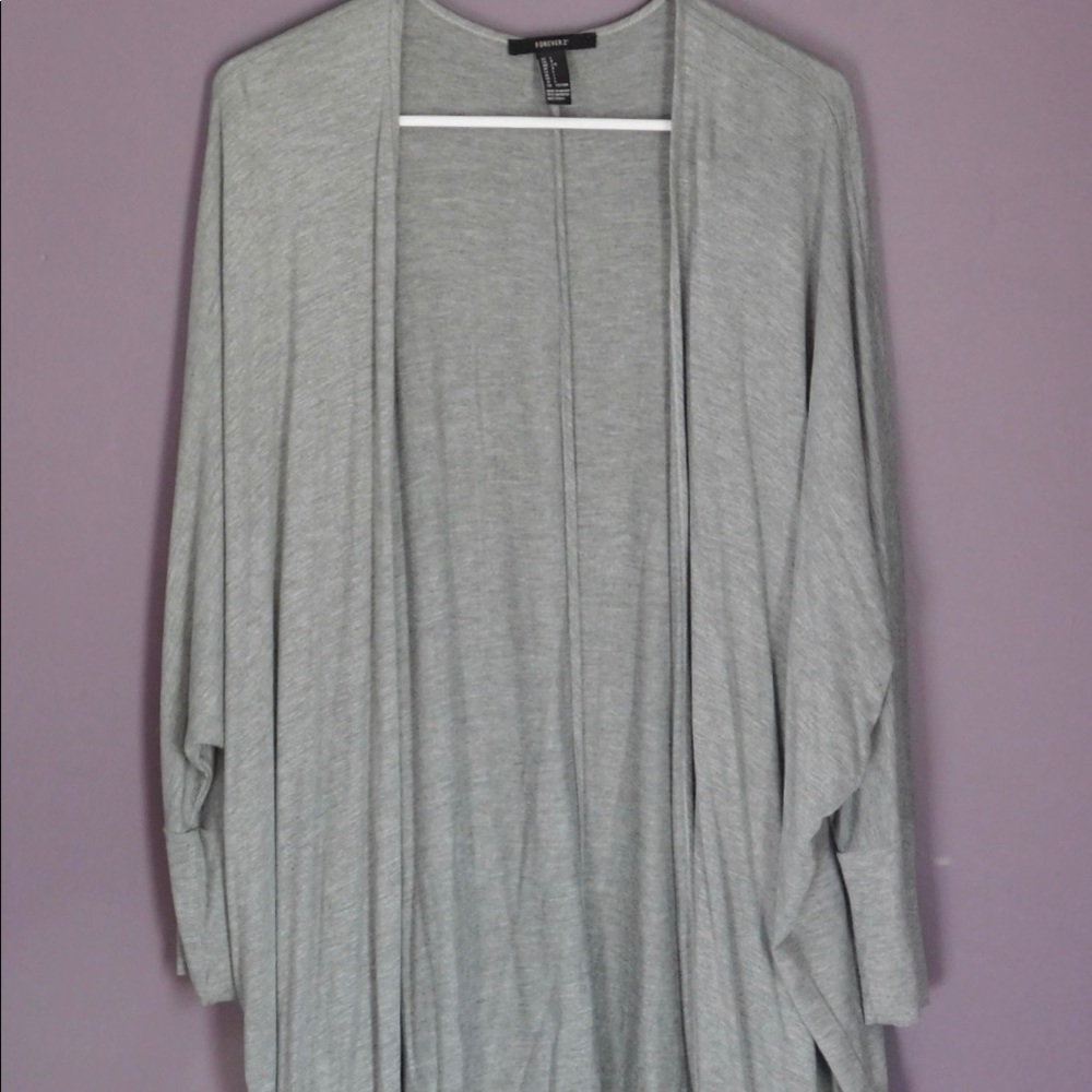 Forever 21 Gray Cardigan